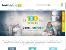 Tablet Screenshot of cookchildrens.org